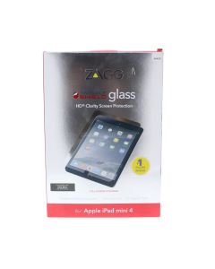 ZAGG A-STOCK Screen Protector FIT Apple iPad mini 4 Glass HD Clarity Screen Protection Clear 