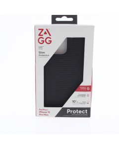 ZAGG NEW Case FIT Apple iPhone 15 Pro Max Slim Protection  Black 