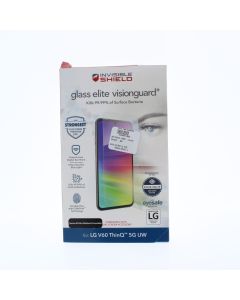 ZAGG A-STOCK Screen Protector FIT LG V60 ThinQ 5G UW Glass Elite Visionguard+ Clear - (ZAG200105338-V)