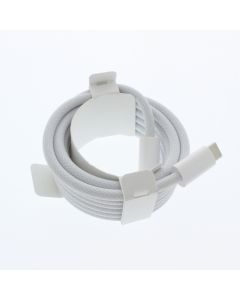 Apple NEW Braided Cable USB-C To USB-C 2 Meter (6.5 ft) Model A2794 240W White - (MYQT3AM/A)