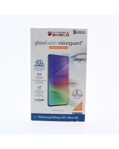 ZAGG A-STOCK Screen Protector FIT Samsung Galaxy S21 Ultra 5G Glassfusion visionguard+ Clear - (ZAG200307348-V)