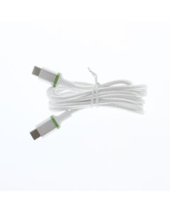 ATT NEW Braided Cable USB-C To USB-C 1.2 Meter (3.9 ft) White 