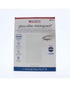 ZAGG A-STOCK Screen Protector FIT Samsung Galaxy Tab S7 5G Glass Elite Visionguard+ Clear - (ZAG200106703-V)