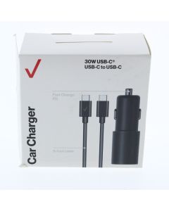 Verizon NEW Car Lighter to USB-C Car Charger 30W 3AMP (ERL) Black - (VPC30WPDCTOC-A)