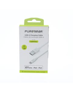 Pure Gear NEW Cable USB-A To Lightning 1.8 Meter (5.9 ft) White - (G01463PGed2 | 63650PG)