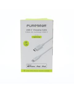 Pure Gear NEW Cable USB-C To Lightning 1.2 Meter (3.9 ft)  White  - (G01462PG | 63652PG)