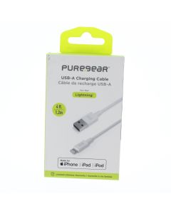 Pure Gear NEW Cable USB-A To Lightning 1.2 Meter (3.9 ft)  White  - (G01413PG | 63116PG)