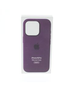Apple NEW Case FIT Apple iPhone 16 Pro Silicone Case Magsafe Plum - (MYYM3ZM/A)