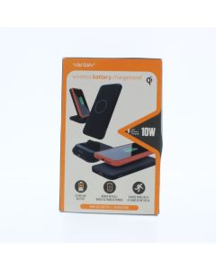 Ventev NEW 10000 mAh Power Bank USB-C Wireless Battery Chargestand Black - (WLSBATTSTNDVNV)
