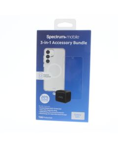 Universal A-STOCK Case FIT Samsung Galaxy S25+ 3-1 Accessory Bundle  (Missing screen protector) Clear  - (SBUND1211)