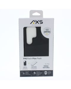 Axessorize A-STOCK Case FIT Samsung Galaxy S24 Ultra PROTech Plus Pack  Black - (PSAMR1040)