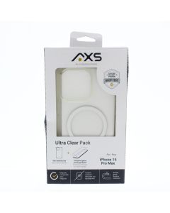 Axessorize B-STOCK Case FIT Apple iPhone 15 Pro Max ULTRA CLEAR PACK Clear  - (PIPCM3130)