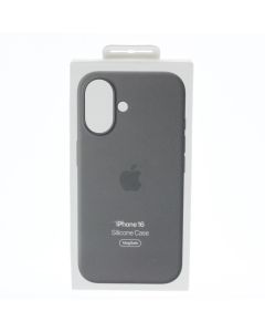 Apple NEW Case FIT Apple iPhone 16 Silicone Case Magsafe Stone Gray - (MYY33ZM/A)