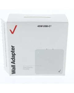 Verizon NEW USB-C Wall Charger 45W 3AMP (ERL) White - (TVL45WPPSWHT-A)