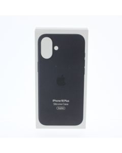 Apple NEW Case FIT Apple iPhone 16 Plus Silicone Case Magsafe Black - (MYY93ZM/A)