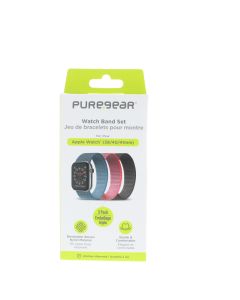 Pure Gear NEW Watch Band FIT Apple Watch (38/40/41mm) Blue/Pink/Black - (64506PG)
