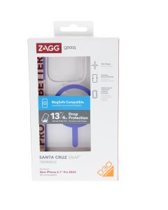 ZAGG NEW Case FIT Apple New iPhone 6.1" Pro 2022 Clear/purple 