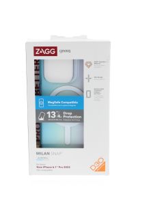 ZAGG NEW Case FIT Apple New iPhone 6.1" Pro 2022 Clear/ Blue 