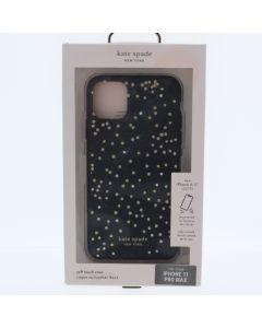 Kate Spade NEW Case FIT Apple iPhone 6.5"/iPhone 11 Pro Max Disco Dots Black - (KSIPH-132-STDDB)