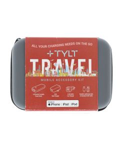 Universal NEW Kit Travel (Pawer Bank, Wall Charger, Car Charger, Braided lightning Cable & Stand USB Cable) Gray - (TVL-17LITGY)