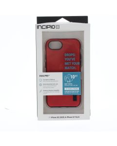 Incipio NEW Case FIT Apple iPhone SE (2020) iPhone /8/7/6s/6 DUALPRO Rosso/Nero - (IPH-1465-RBK-V)
