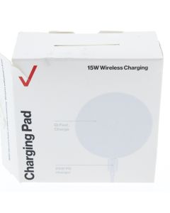 Verizon NEW USB-C Wall Charger 25W 3AMP + Wireless Charging  Pad 15w  (ERL) White - (WC15WGGLWHT-A)