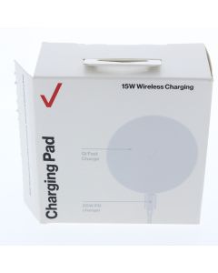 Verizon A-STOCK USB-C Wall Charger 25W 3AMP + Wireless Charging  Pad 15w  (ERL) White - (WC15WGGLWHT-A)