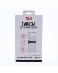 Tech 21 NEW Case FIT Samsung Galaxy Z FLIP4 EvoClear Clear - (D2241)