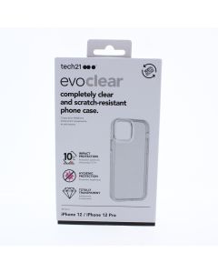 Tech 21 NEW Case FIT Apple Iphone 12 /iphone 12 Pro EvoClear Clear - (T218379)