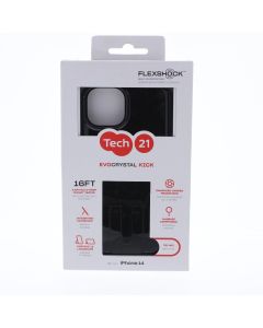 Tech 21 NEW Case FIT Apple iPhone 14 EvoCrystal Kick Black - (T21-10233)
