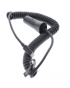 Verizon A-STOCK Car Lighter to Attached Lightning Car Charger 12W 2.4AMP (ERL) Black - (VPC24LGHT-M1)