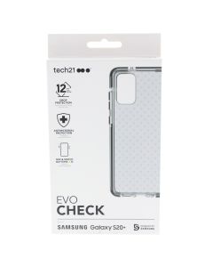 Tech 21 B-STOCK Case FIT Samsung Galaxy S20+ EvoCheck Smokey Black - (T21-7678)