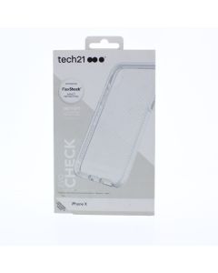 Tech 21 NEW Case FIT Apple Iphone X FlexShock EvoCheck Clear - (T21-5856)