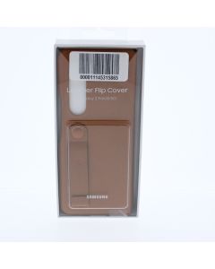 Samsung NEW Case FIT Samsung Galaxy Z Fold3 5G Leather Flip Cover Camel - (EP-FF926LAEGUS)