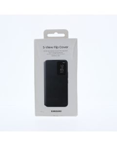 Samsung A-STOCK Case FIT Samsung Galaxy S22 S-View Flip Cover Black 