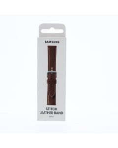 Samsung NEW Watch Band FIT Samsung 20MM STITCH LEATHER BAND  Brown - (ET-SLR85SAEGUJ)