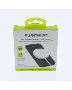 Pure Gear NEW Magnetic Wireless Charging Pad USB-C 15W White 