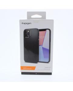 Spigen A-STOCK Case FIT Apple iPhone 12/12 Pro Thin Fit Black - (ACS01696)