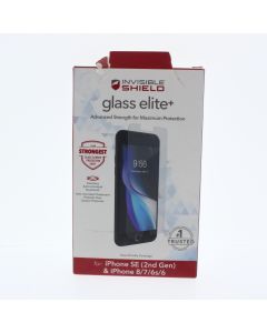 ZAGG NEW Screen Protector FIT Apple iPhone SE (2nd Gen) & iPhone 8 /7 / 6s /6 Glass Elite+ Clear 