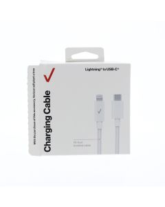 Verizon A-STOCK Braided Cable USB-C To Lightning 3 Meter (9.8 ft) White - (CAB10LTOCBWHT-A)
