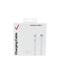 Verizon NEW Braided Cable USB-C To Lightning 3 Meter (9.8 ft) White - (CAB10LTOCBWHT-A)