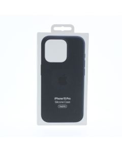 Apple NEW Case FIT Apple iPhone 15 Pro Silicone Case Magsafe Black - (MT1A3ZM/A)