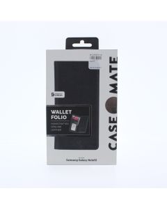 Case Mate NEW Case FIT Samsung Galaxy Note 10 WALLET FOLIO Black - (CMO39774-08)