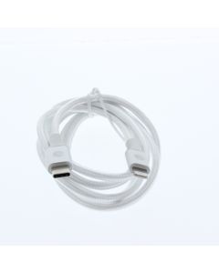 ATT NEW Braided Cable USB-C To Lightning 2 Meter (6 ft) White 