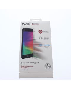 ZAGG A-STOCK Screen Protector FIT Apple iPhone SE (3rd & 2nd Gen) iPhone 8/7/6s/6 Glass Elite Visionguard Clear - (ZAG200105385-V)