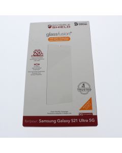 ZAGG NEW Screen Protector FIT Samsung Galaxy S21 Ultra 5G GlassFusion with D3O Clear 