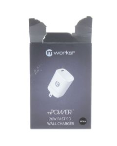 MWorks NEW USB-C Wall Charger 20W Fast PD White  - (50014MW)