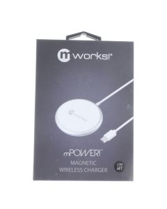 MWorks B-STOCK Cable USB-C To Wireless MagSafe Charger 1.8 Meter (5.9 ft) White - (50011MW)