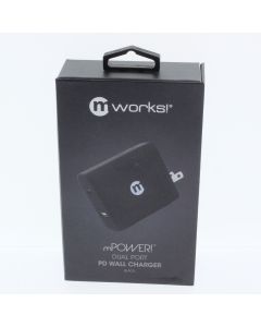 MWorks NEW USB-C + USB-A Wall Charger 3AMP Black  - (50007mw)