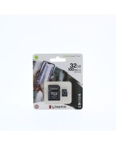 Kingston NEW Canvas Select Plus MicroSD 32GB With Adapter Black  - (SDCS232GB)